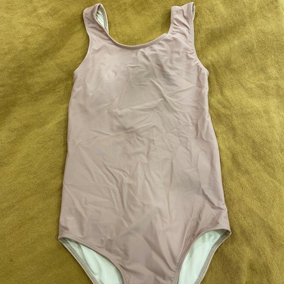 New, Unworn June Park Girls One Piece Scoop Back Swimsuit Size 12